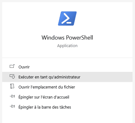 Windows Powershell admin