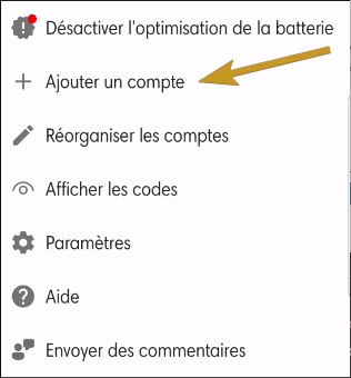 microsoft authenticator - ajouter compte