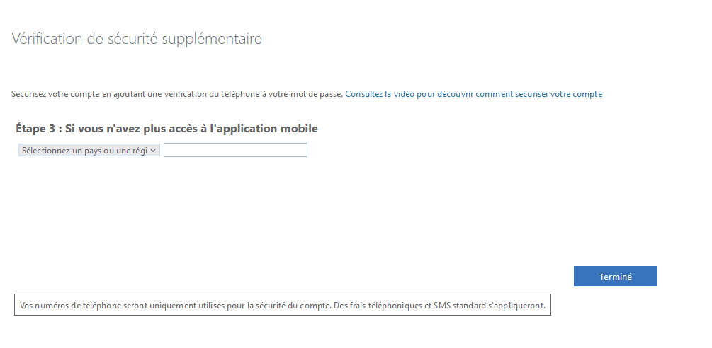 microsoft authenticator - multifacteur