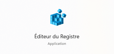 Éditeur du registre